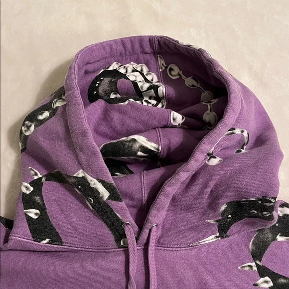 Supreme Studded Collars Hooded Sweatshirt Violet